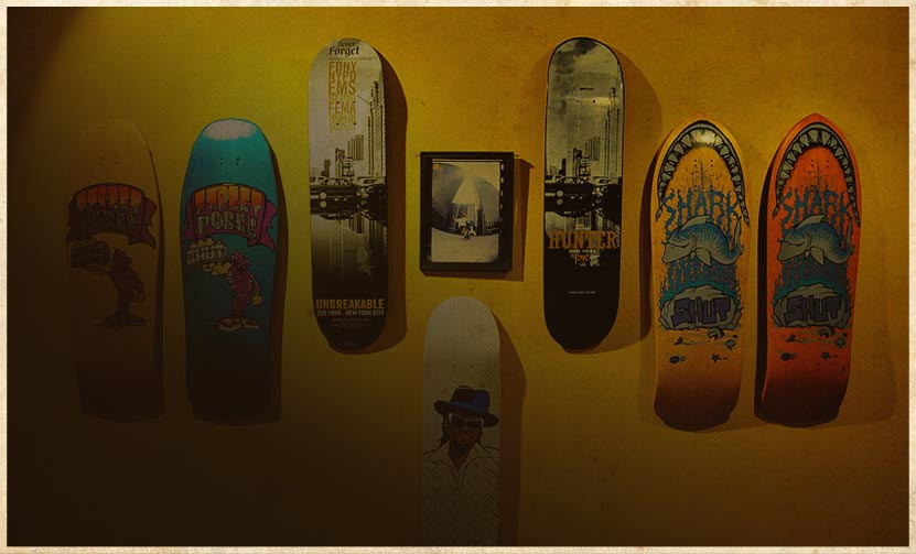 Skateboards from the Skate Art Show