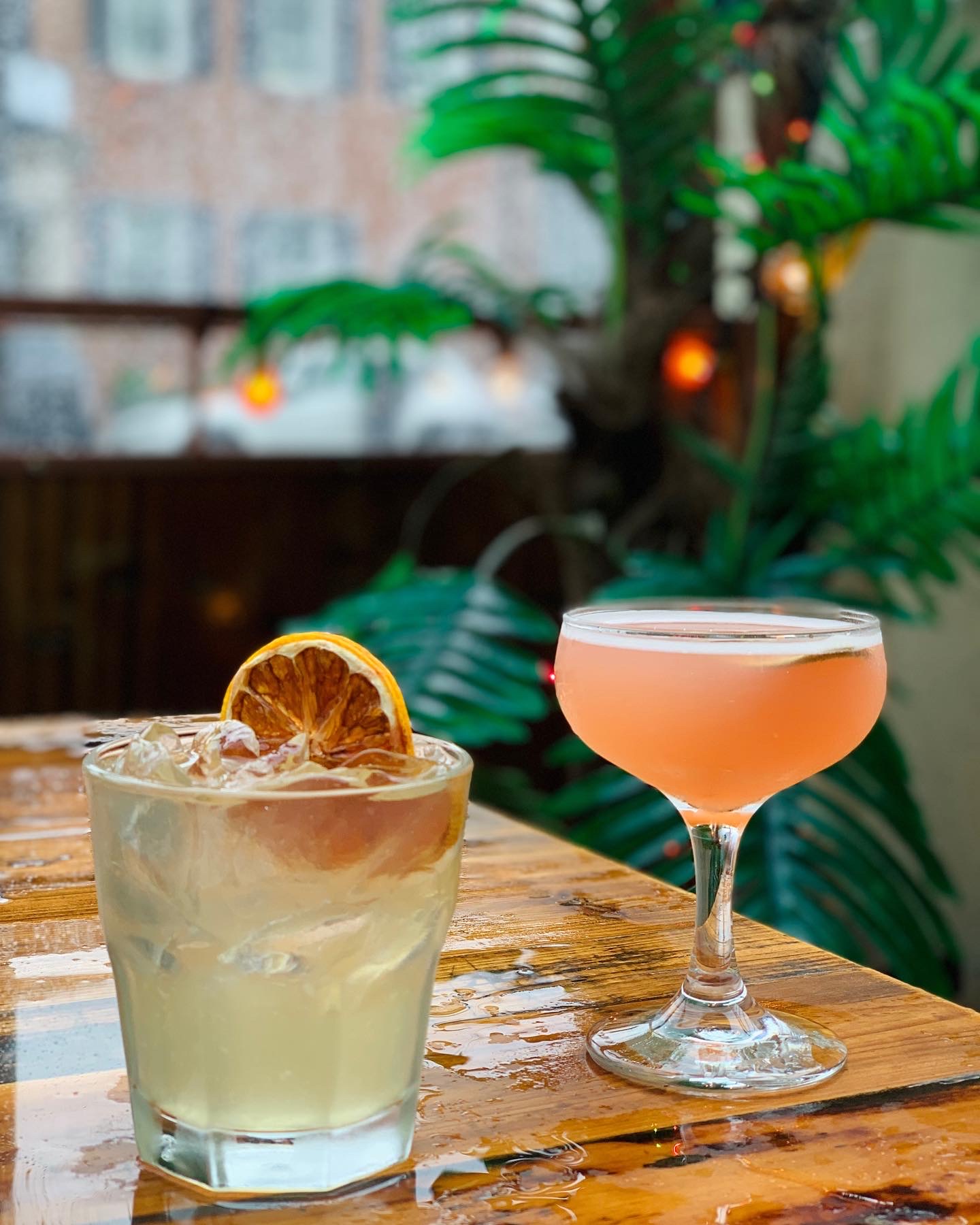 Cocktail on the patio at Breadsoda